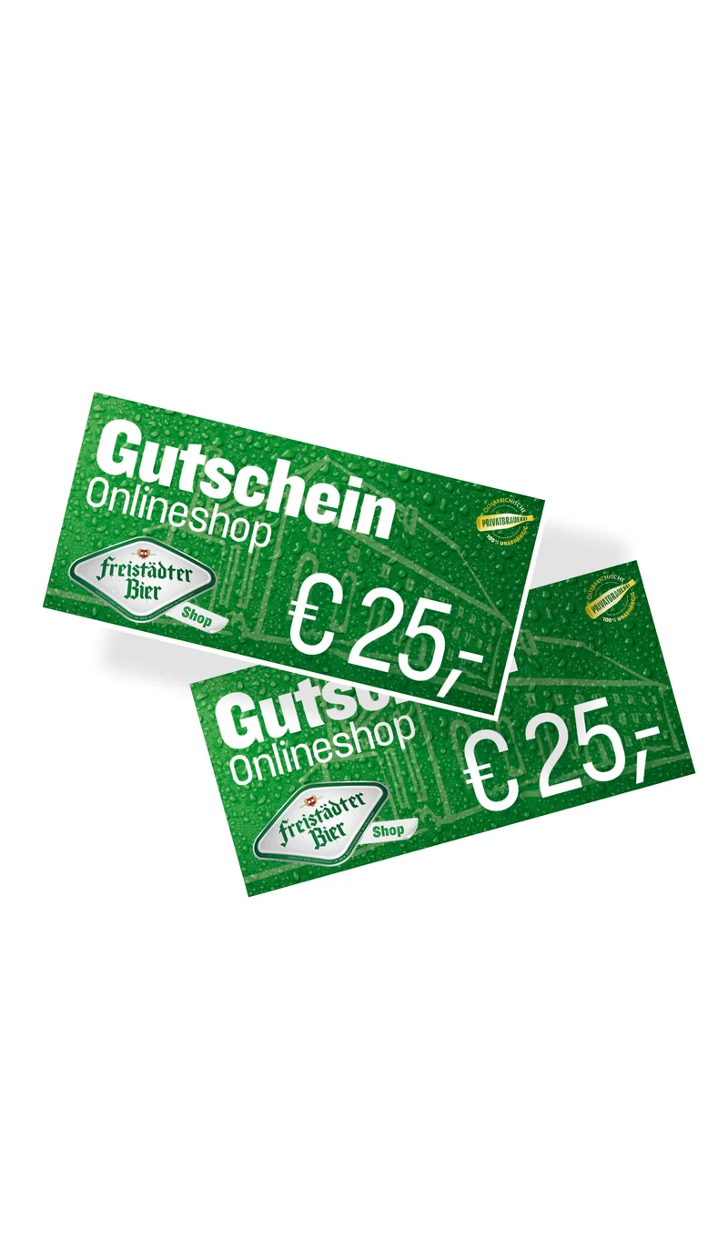 Freistädter Bier Onlineshop Gutschein