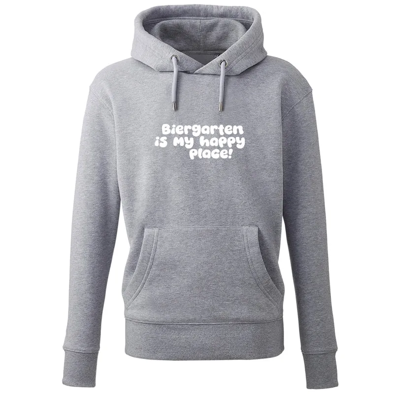 Hoodie "Biergarten is my happy place!"