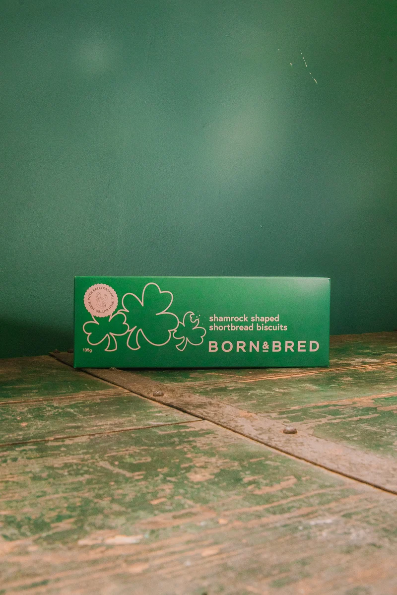 Shamrock Shaped Shortbread Biscuits | Born & Bred