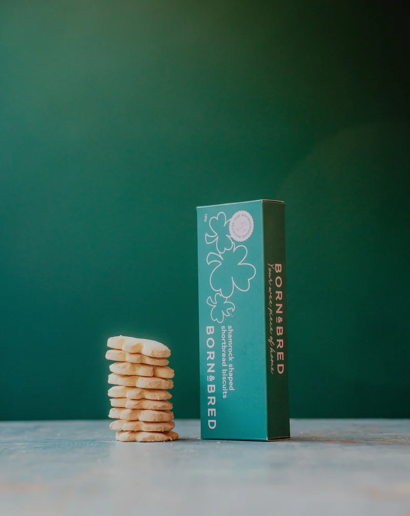 Shamrock Shaped Shortbread Biscuits | Born & Bred