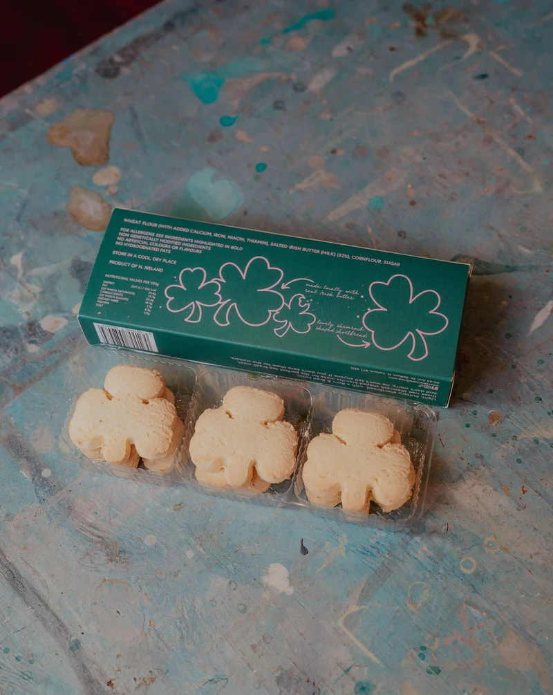 Shamrock Shaped Shortbread Biscuits | Born & Bred