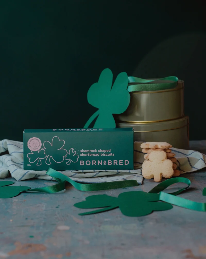 Shamrock Shaped Shortbread Biscuits | Born & Bred