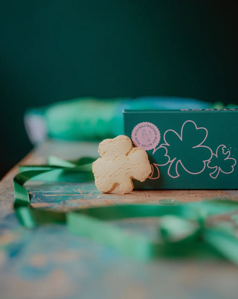 Shamrock Shaped Shortbread Biscuits | Born & Bred