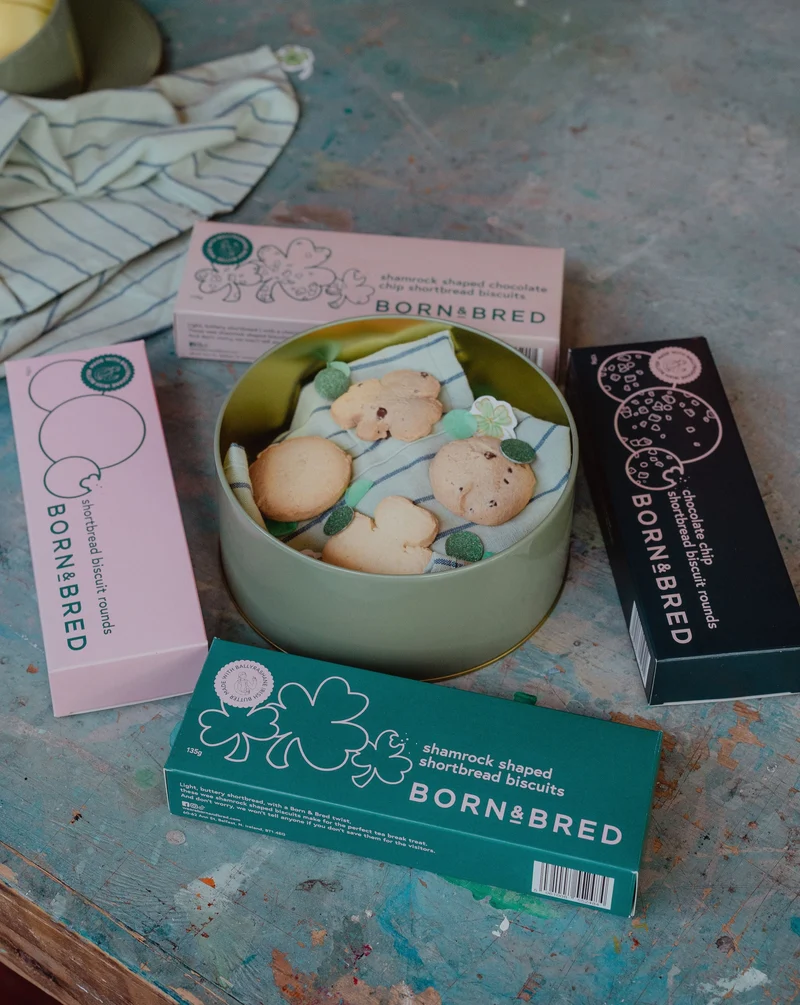 Shamrock Shaped Shortbread Biscuits | Born & Bred