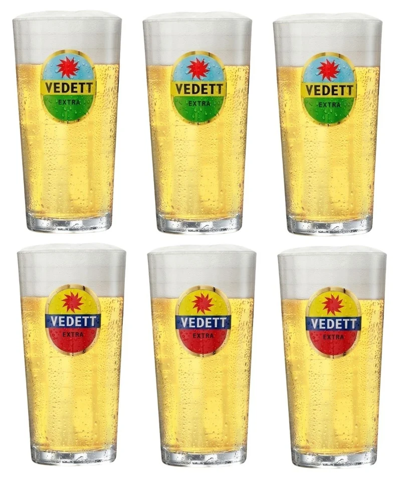 Vedett Biergläser Extra 250 ml - 6 Stück