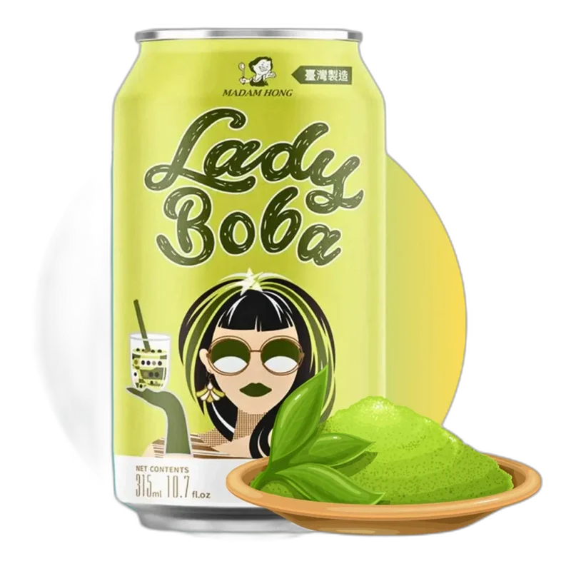 LADY BOBA Bubble Milk Tea Green Tea 315ML