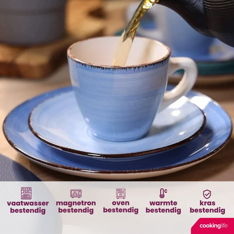 Cookinglife Becher Delice Blau 350 ml - 6 Stück