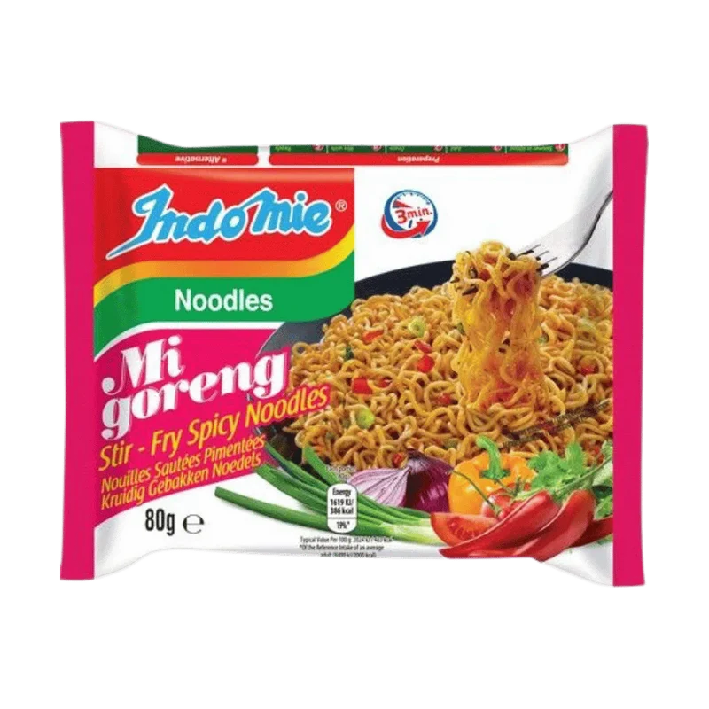INDOMIE Mi Goreng Pedas Scharf - Bratnudeln 80G