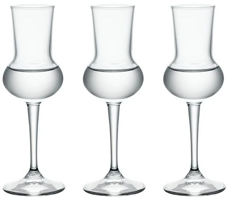 Bormioli Grappagläser Restaurant 80 ml - 3 Stücke