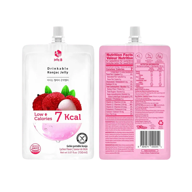 JELLY B Konjak Jelly Lychee Geschmack 150G