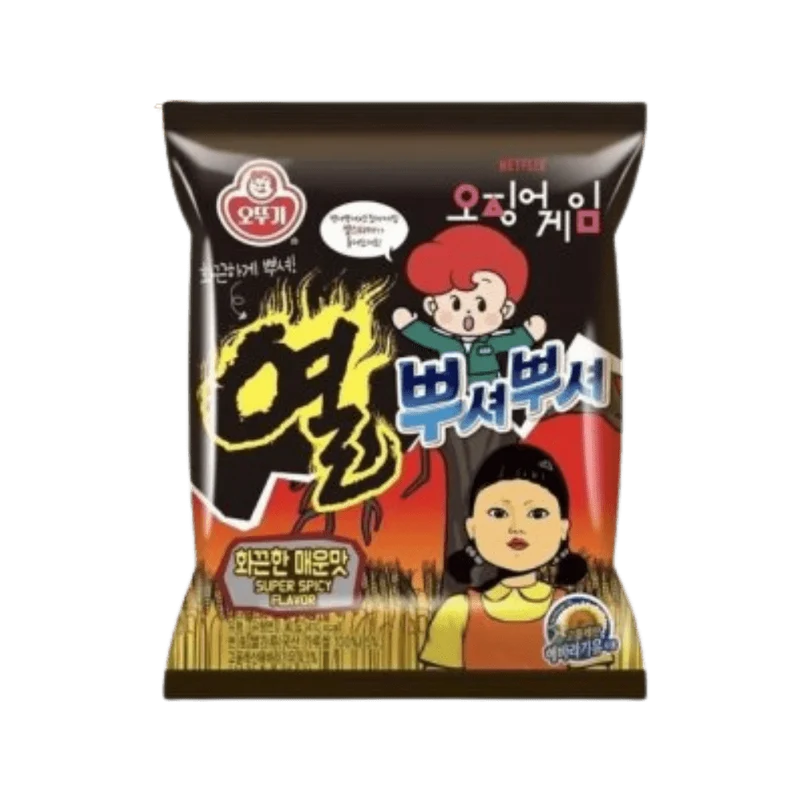 OTTOGI Squid Game Super Spicy Ramen Snack 90G