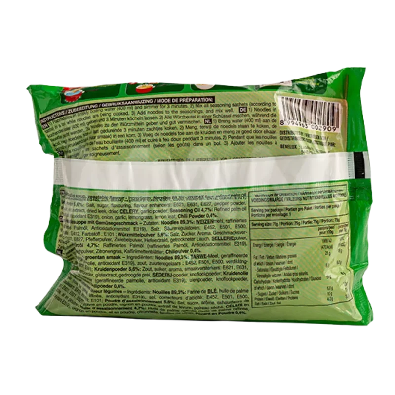 INDOMIE Noodles Vegetable Instant Nudeln Gemüse 75G