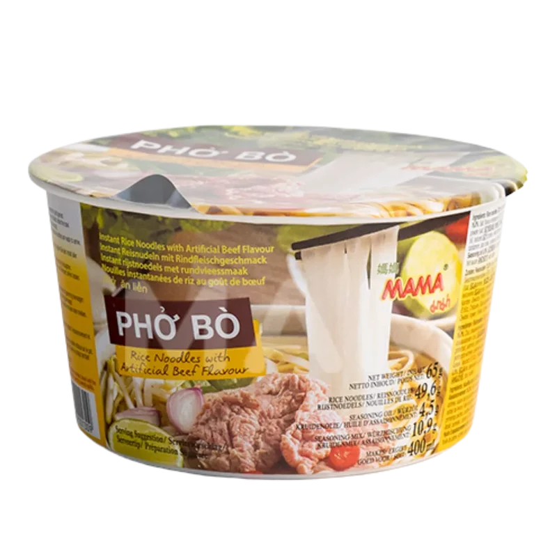 MAMA Instant Reisnudeln Pho Bo 65G