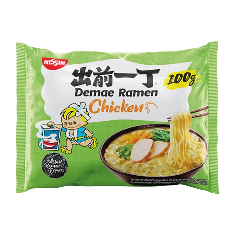 NISSIN Demae Ramen Chicken (grün) 100G