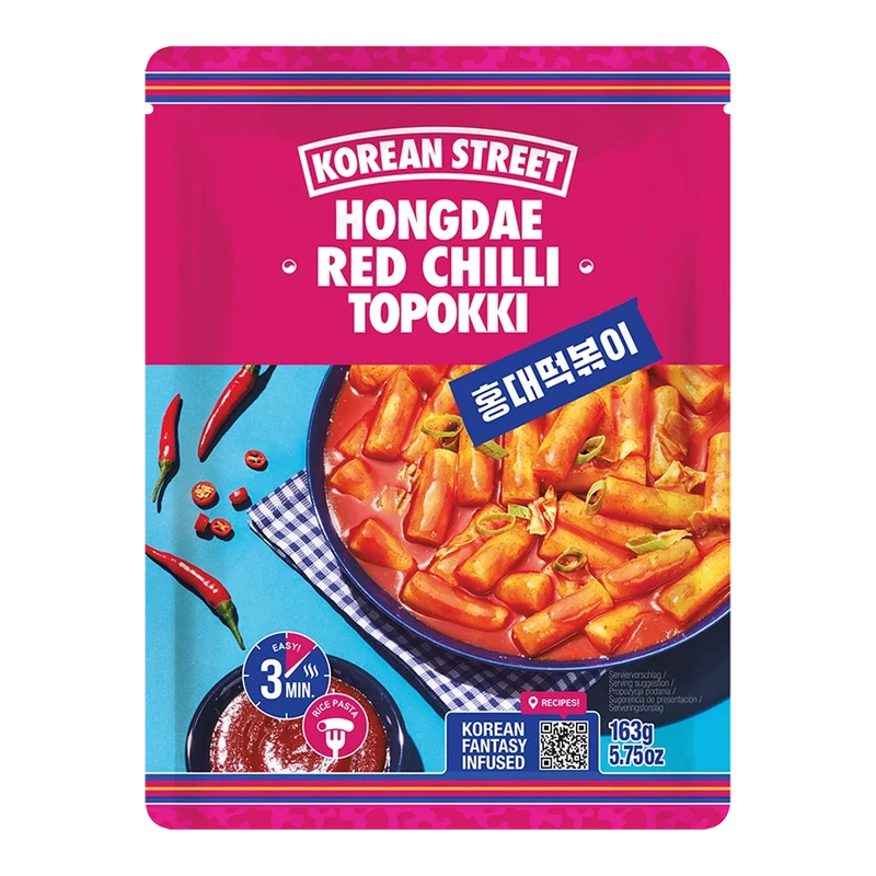KOREAN STREET Topokki Red Chilli 163G