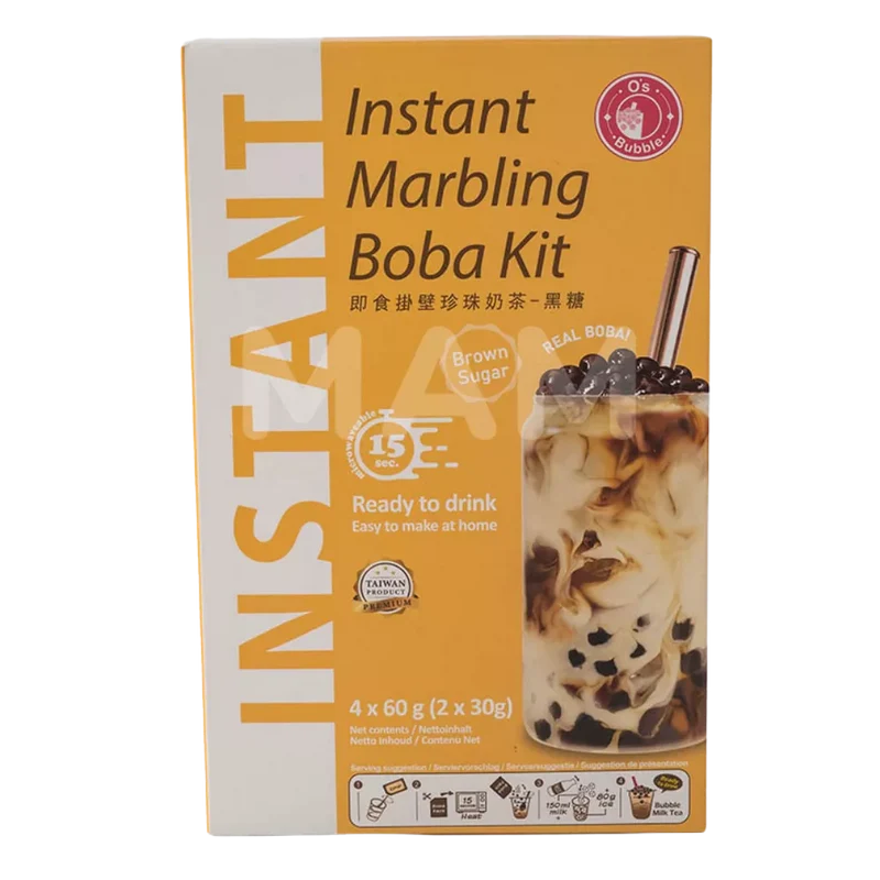 O's Bubble Instant Boba Brown Sugar Tee 240G