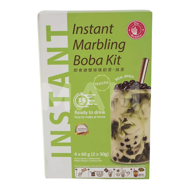 O's Bubble Instant Boba Matcha Tee 240G