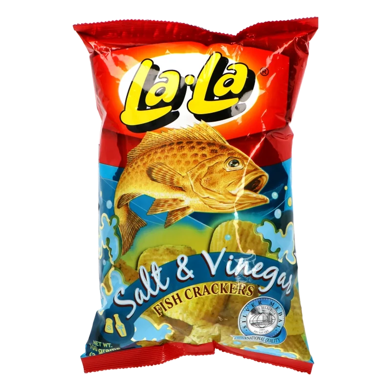 LA LA Fish Crackers 100G Fischchips Salt&Vinegar
