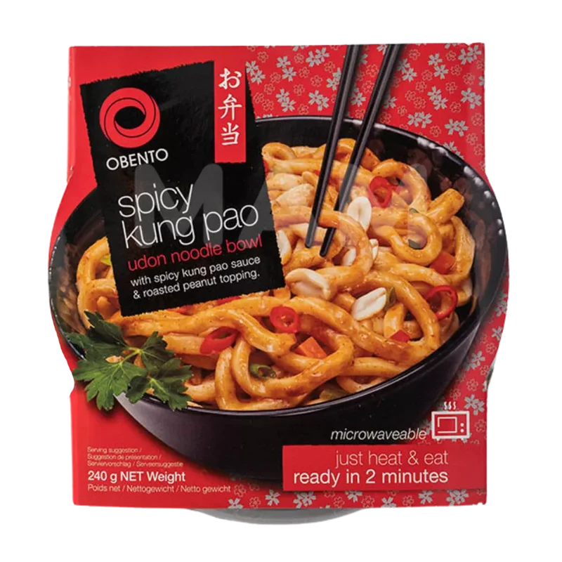 OBENTO Udon Noodle Bowl Spicy Kung Pao 240G
