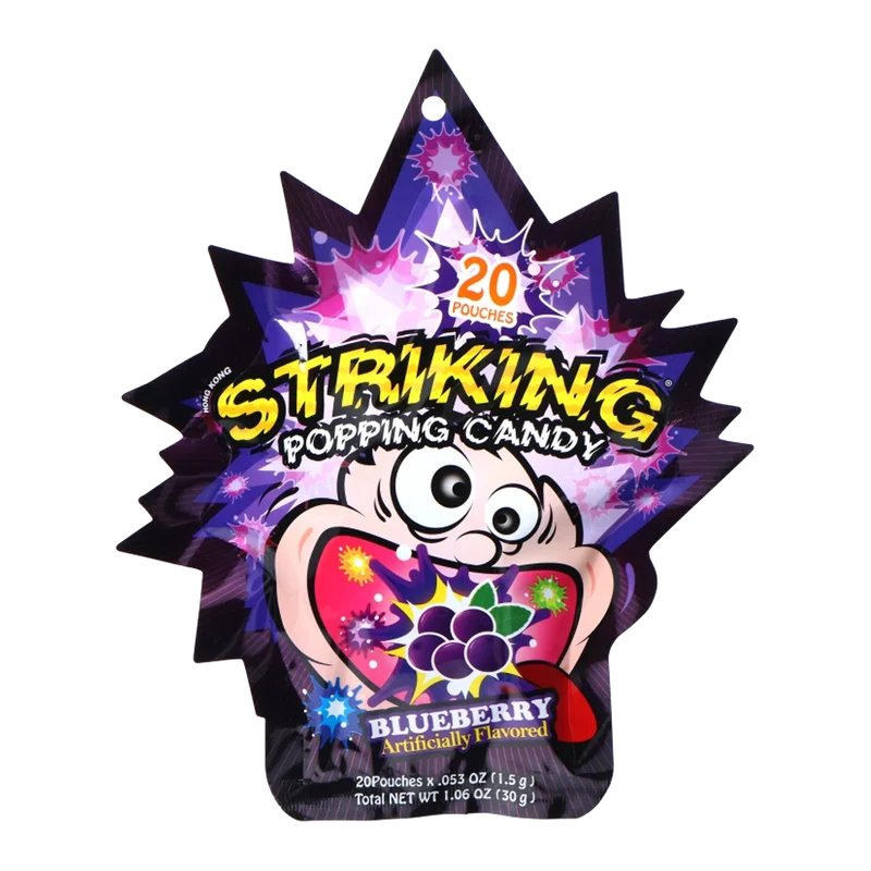 STRIKING Popping Candy Blueberry 30G