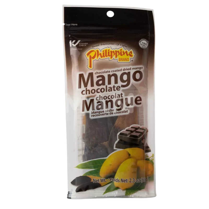 PHILIPPINE BRAND Dried Mangos Chocolate 68G