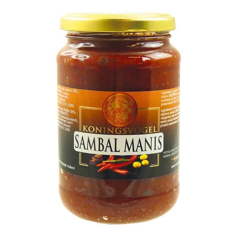 Koningsvogel Sambal Manis 375G