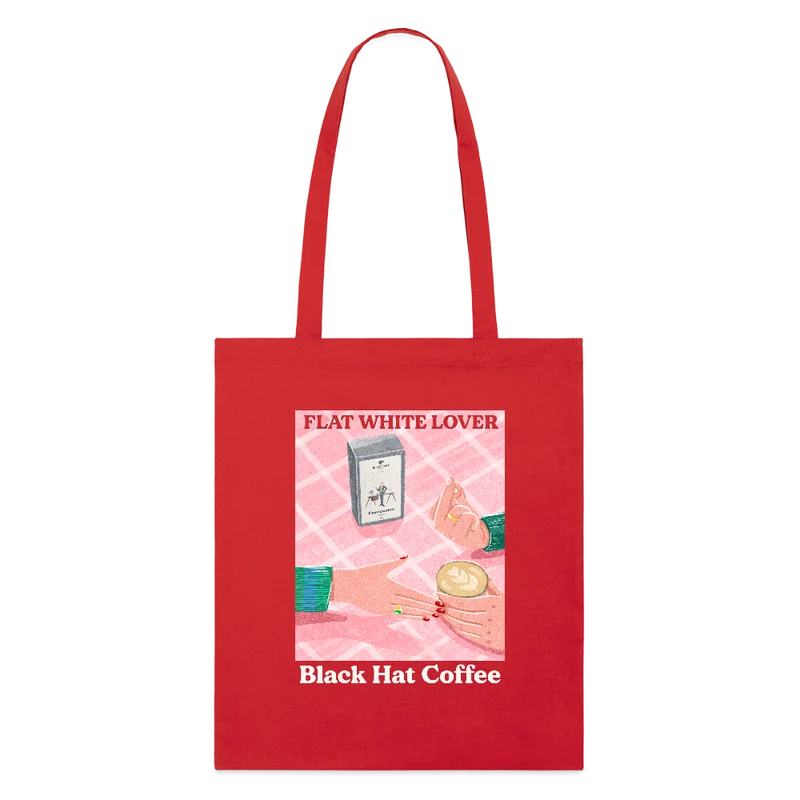 Flat White Lover Tote Bag Organic