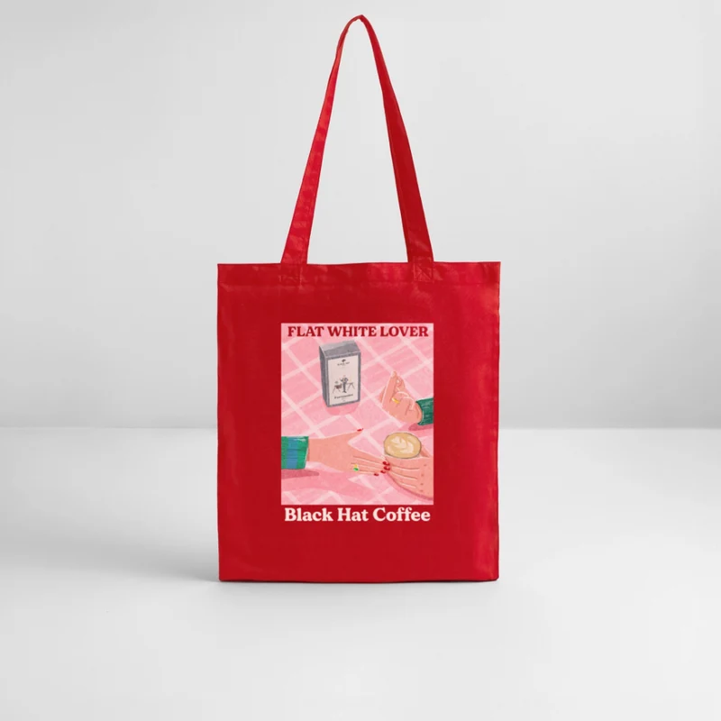 Flat White Lover Tote Bag Organic