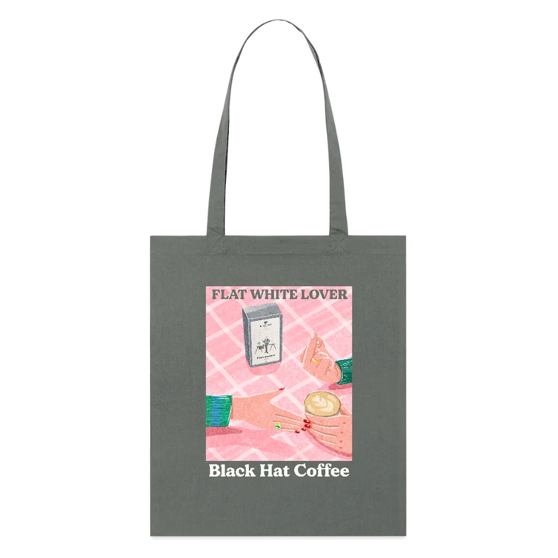 Flat White Lover Tote Bag Organic