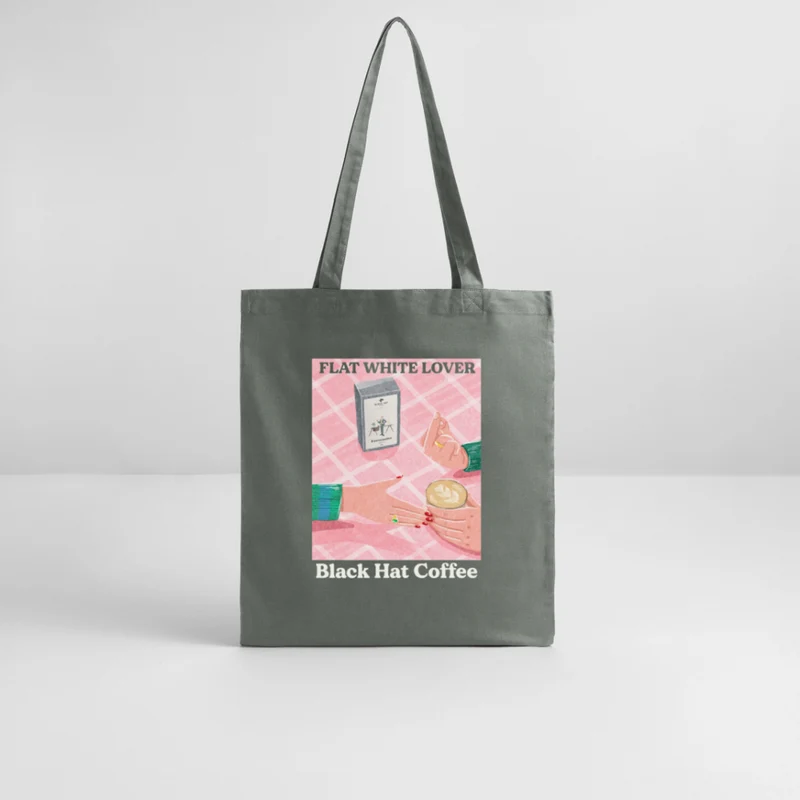 Flat White Lover Tote Bag Organic