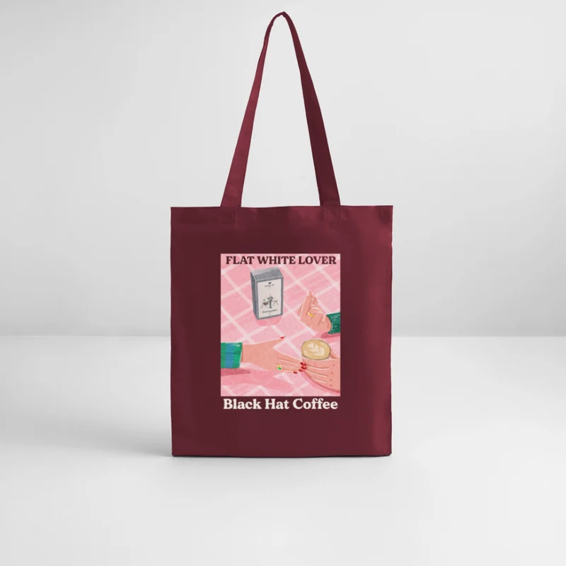 Flat White Lover Tote Bag Organic