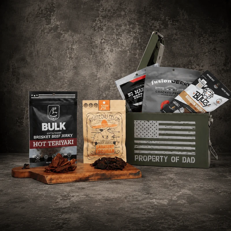Dad's Jerky + Ammo Can Gift Set