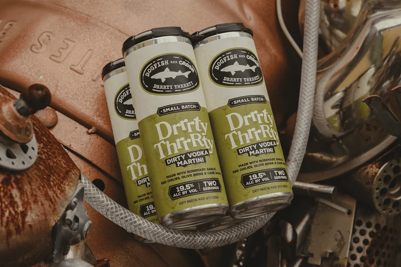 Dogfish Head x CREEM Magazine “Drrrty Thrrrty” Dirty Martini