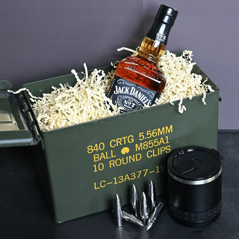 Jack Daniel’s Old No. 7 Ammo Can Gift Set