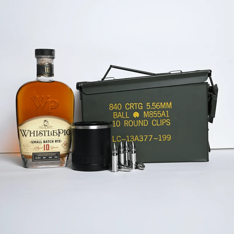 WhistlePig 10 Year Rye Ammo Can Gift Set