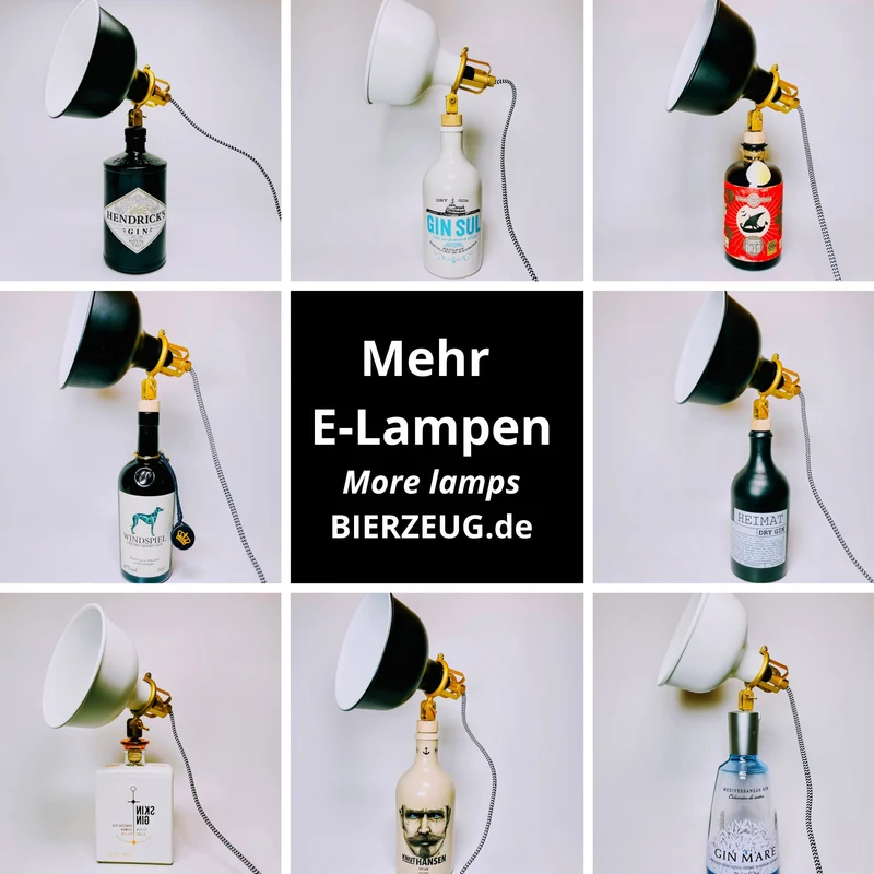 Don Papa Rum Lampe | Handgemachte Upcycling Tischlampe aus Don Papa Rum Flasche | Einzigartige Geschenkidee | Deko