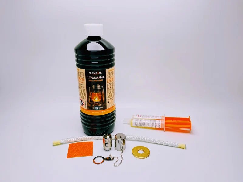 DIY Öllampen-Bausatz für Flaschen-Upcycling | Komplettset mit Kleber, Anleitung & Lampenöl | Verwandle deine Lieblings-Flaschen in Öllampen