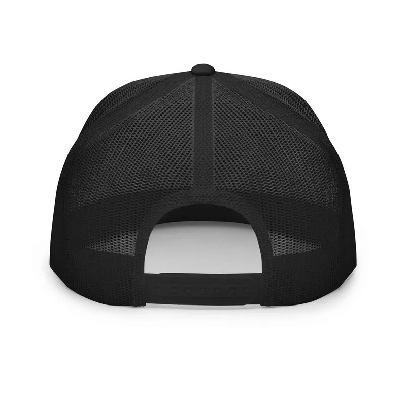 Trucker Cap BEER’D – Gesticktes bärtiges Gesicht mit Text BEER D, Bierliebhaber Geschenk, Snapback Hut, Craftbeer, Bart, Cappy