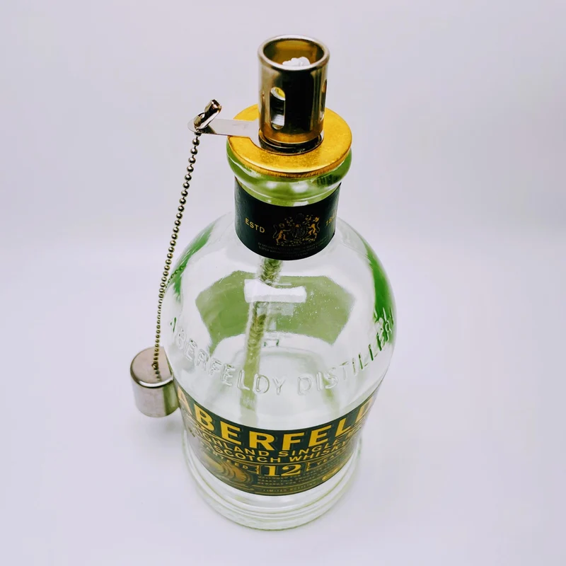 Whisky-Öllampe ”Aberfeldy” | Handgemachte Öllampe aus Aberfeldy Whiskey Flasche | Upcycling Deko | Individuelles Geschenk