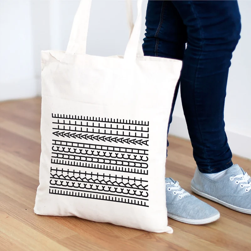 Einkaufstasche 'F*ckt euch alle' als lustiges Geschenk | Baumwoll Beutel mit versteckter Botschaft