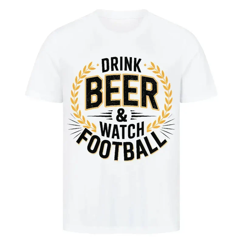 Guinness Beer T Shirt – Fußball & Bier Lifestyle Shirt (Frontdruck)