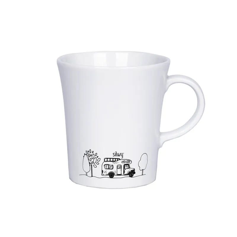 Magnet-Porzellantasse CAMPING ohne Pad