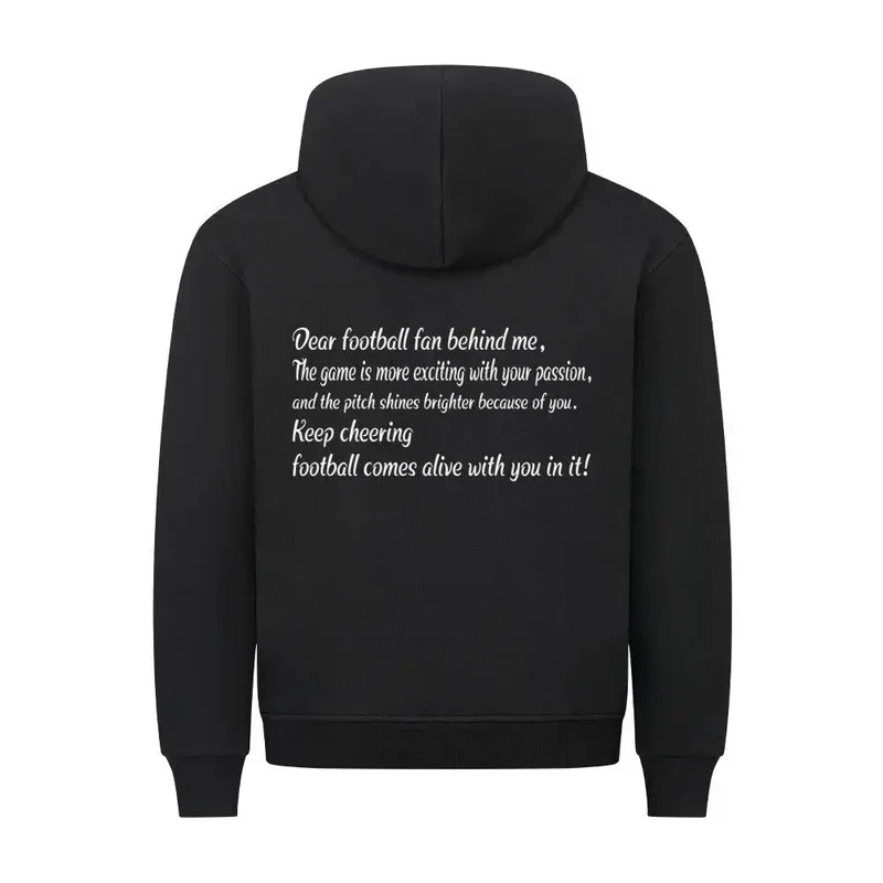 Fußball Hoodie: Premium Statement (Front- & Rückendruck)