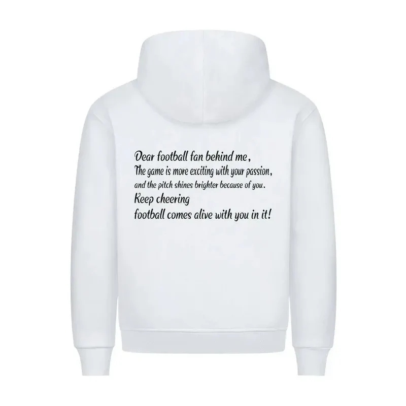 Fußball Hoodie: Premium Statement (Front- & Rückendruck)