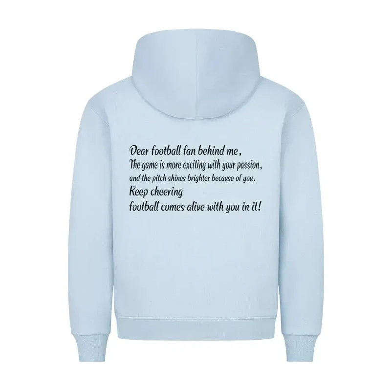 Fußball Hoodie: Premium Statement (Front- & Rückendruck)
