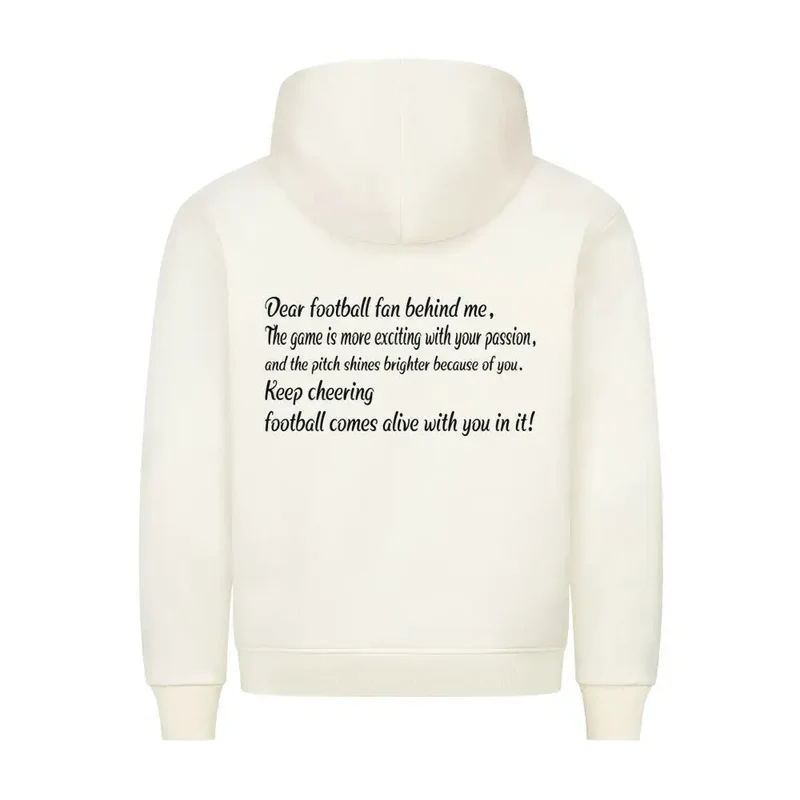 Fußball Hoodie: Premium Statement (Front- & Rückendruck)