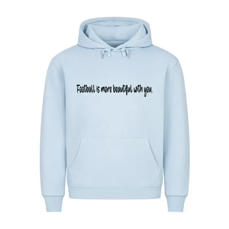 Football Is Beautiful – Premium Hoodie (Front- & Rückendruck)