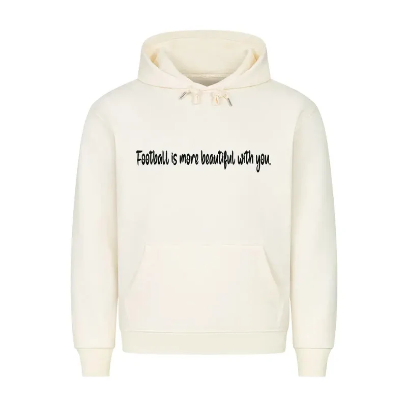 Football Is Beautiful – Premium Hoodie (Front- & Rückendruck)