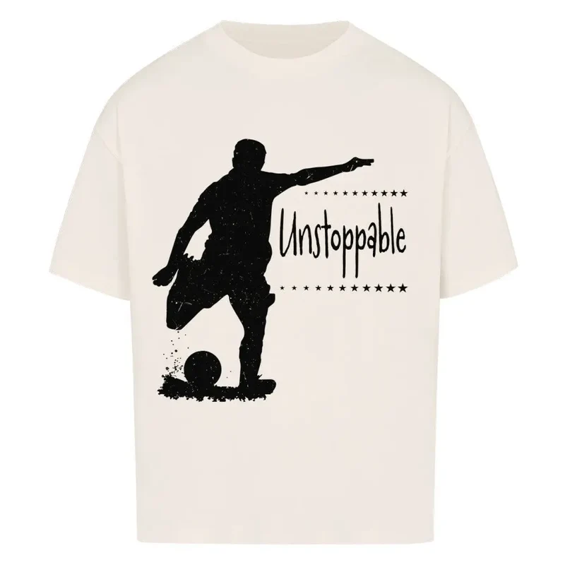 Unstoppable Football Oversized Shirt – mit Frontdruck