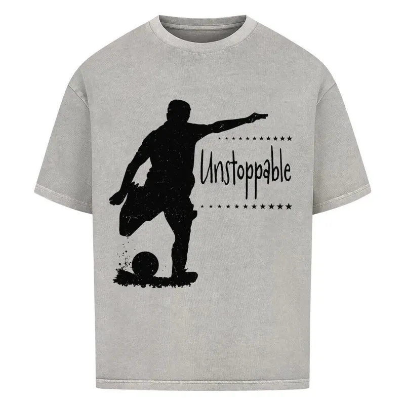 Unstoppable Football Oversized Shirt – mit Frontdruck